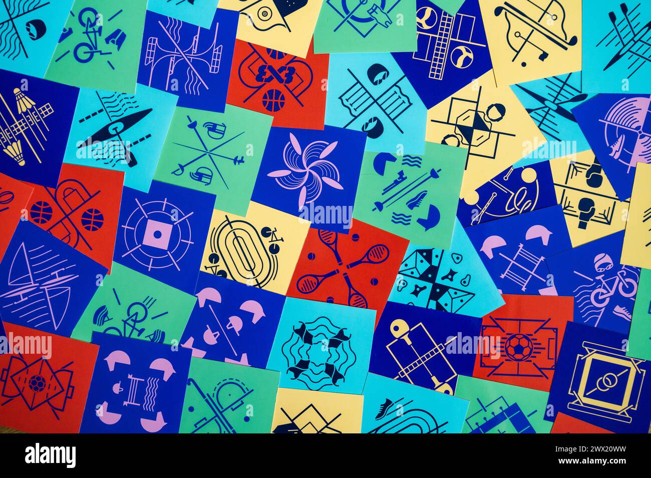 PARIS, FRANCE, MARCH 26, 2024 The Complete Pictogram Collection and