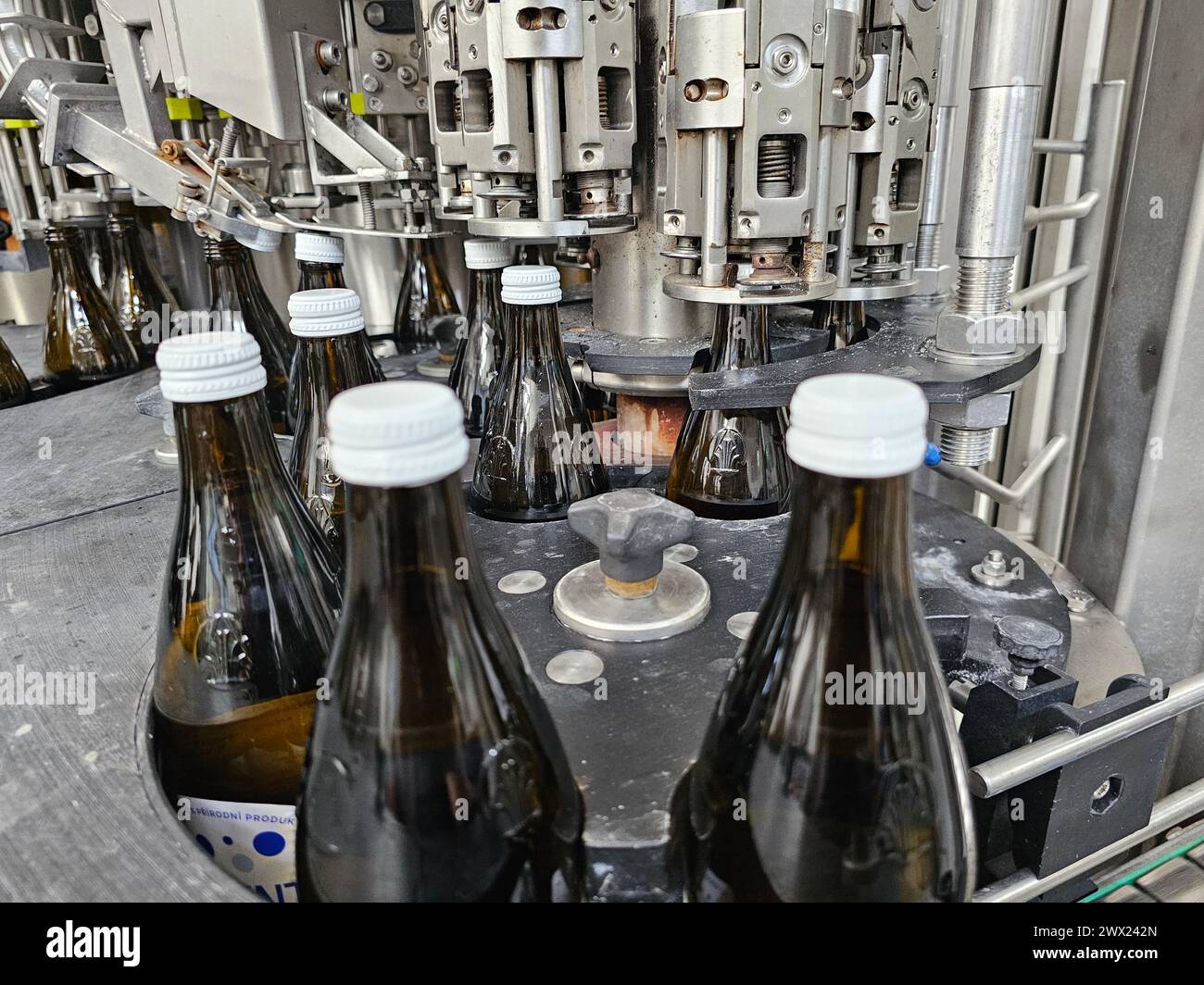 Filling Line of Vincentka mineral water in Luhacovice, Zlin Region