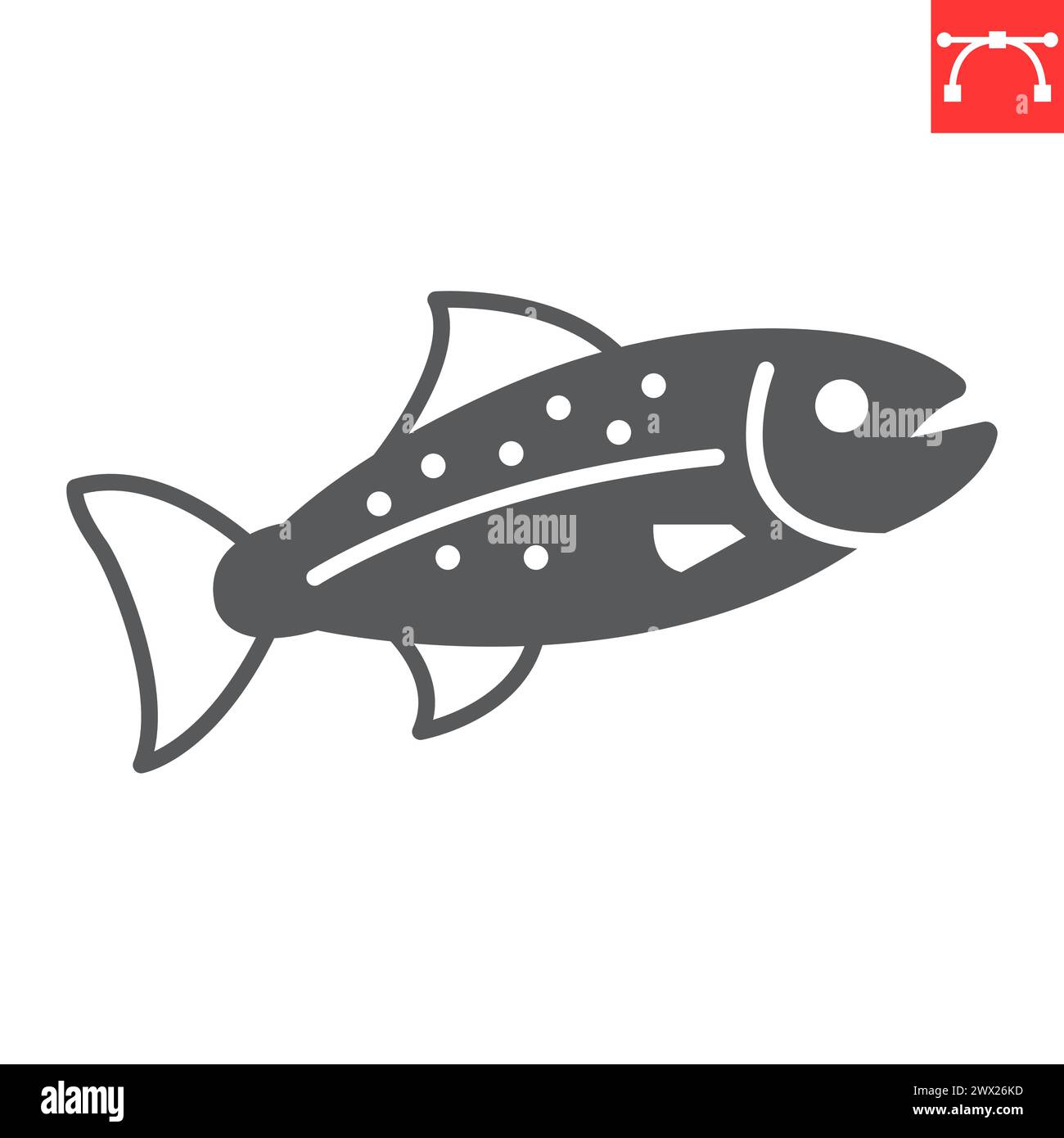Atlantic salmon vector vectors hi-res stock photography and images - Alamy