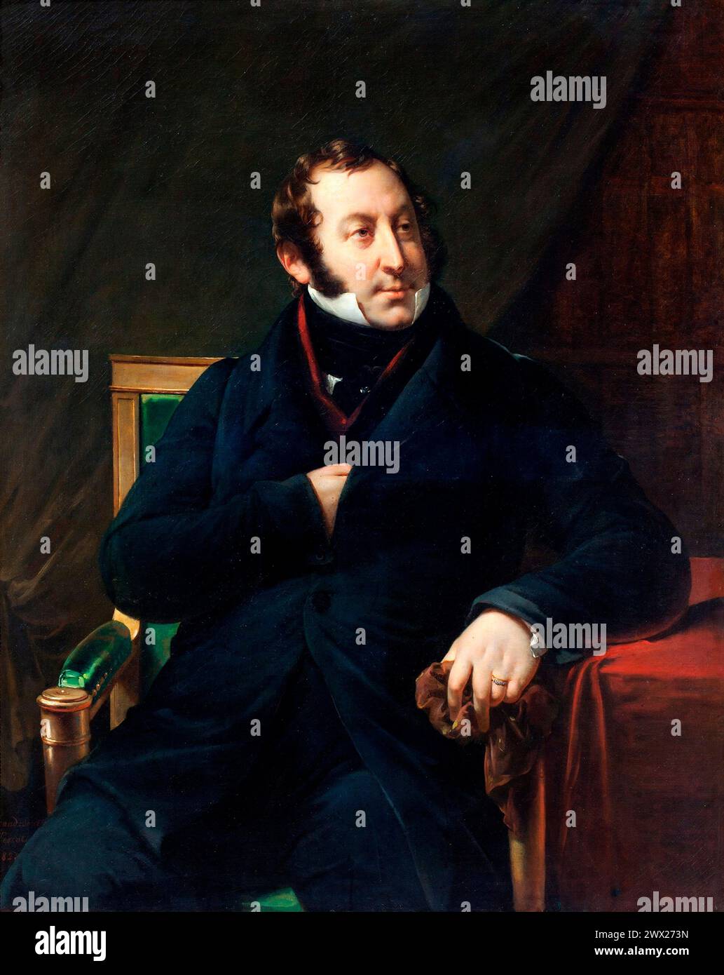 Italy Music Gioacchino Rossini Portrait By Hortense Haudebourt-Lescot Stock Photo