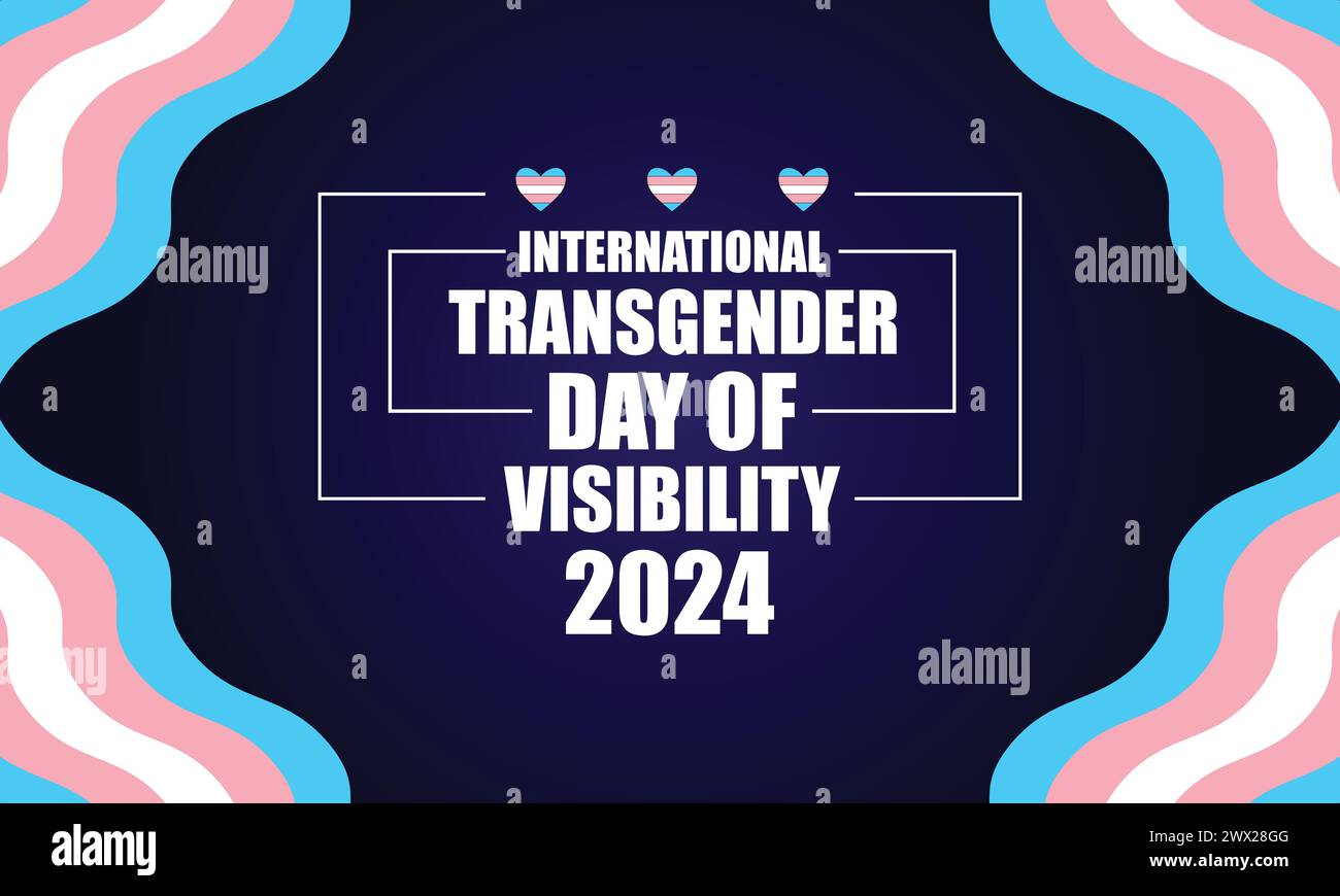 International transgender day of visibility 2024 Stylish text design