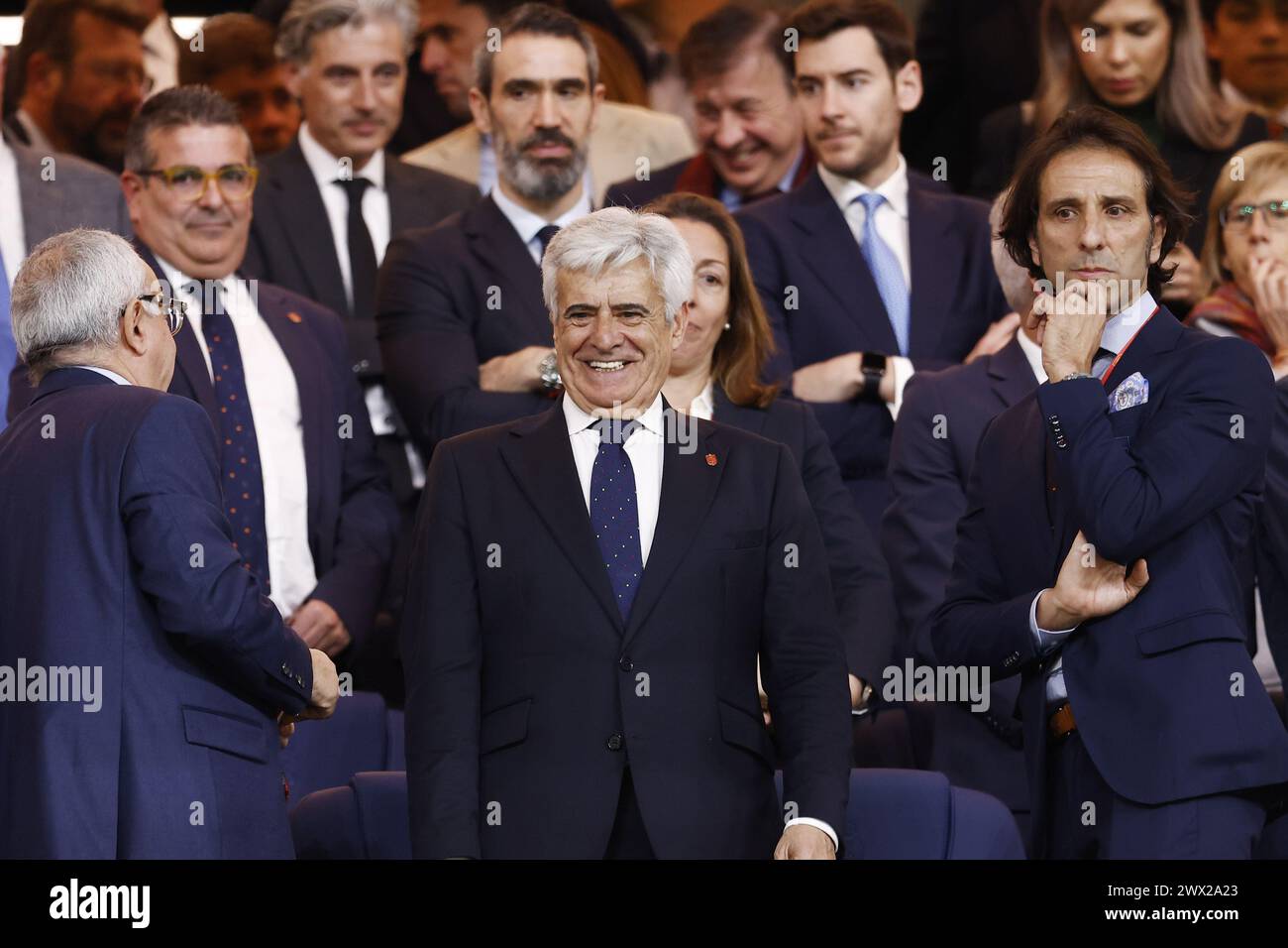 Madrid, Spain, March 26, 2024, Pedro Rocha, President of RFEF during ...