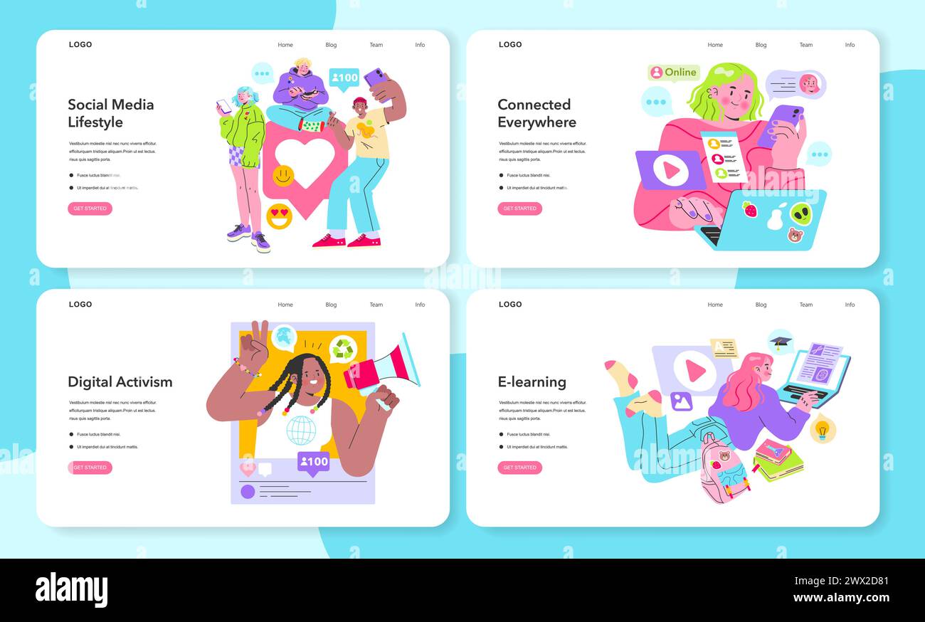 Digital Age Dynamics Set. Capturing social media influence, perpetual