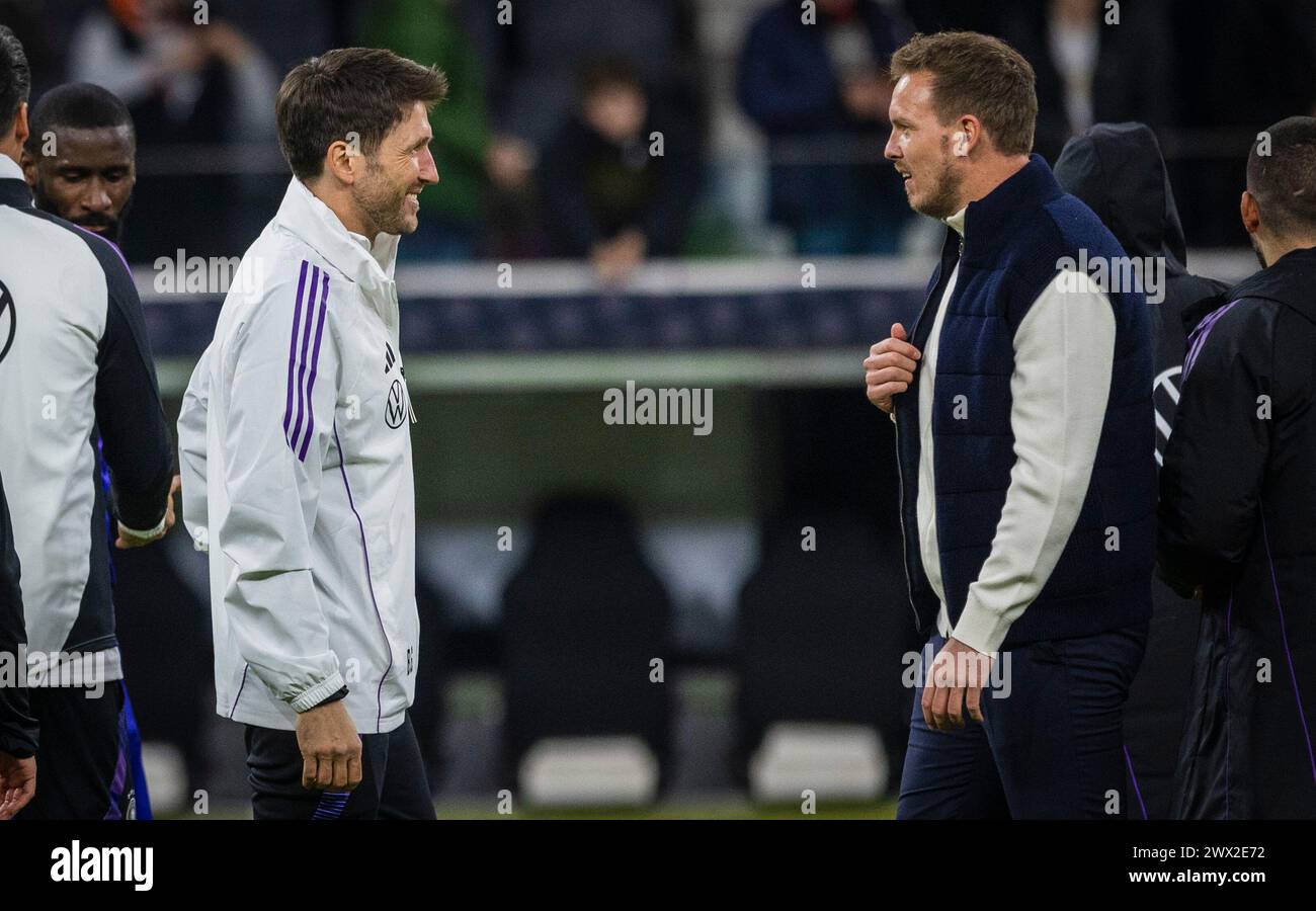 Frankfurt, Germany. 26th Mar 2024. Assistenztrainer Benjamin Glück und ...