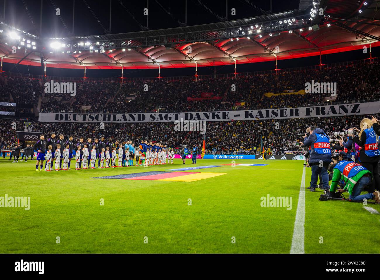  Frankfurt, Germany. 26th Mar 2024. Choreo für Franz Beckenbauer Motiv 
