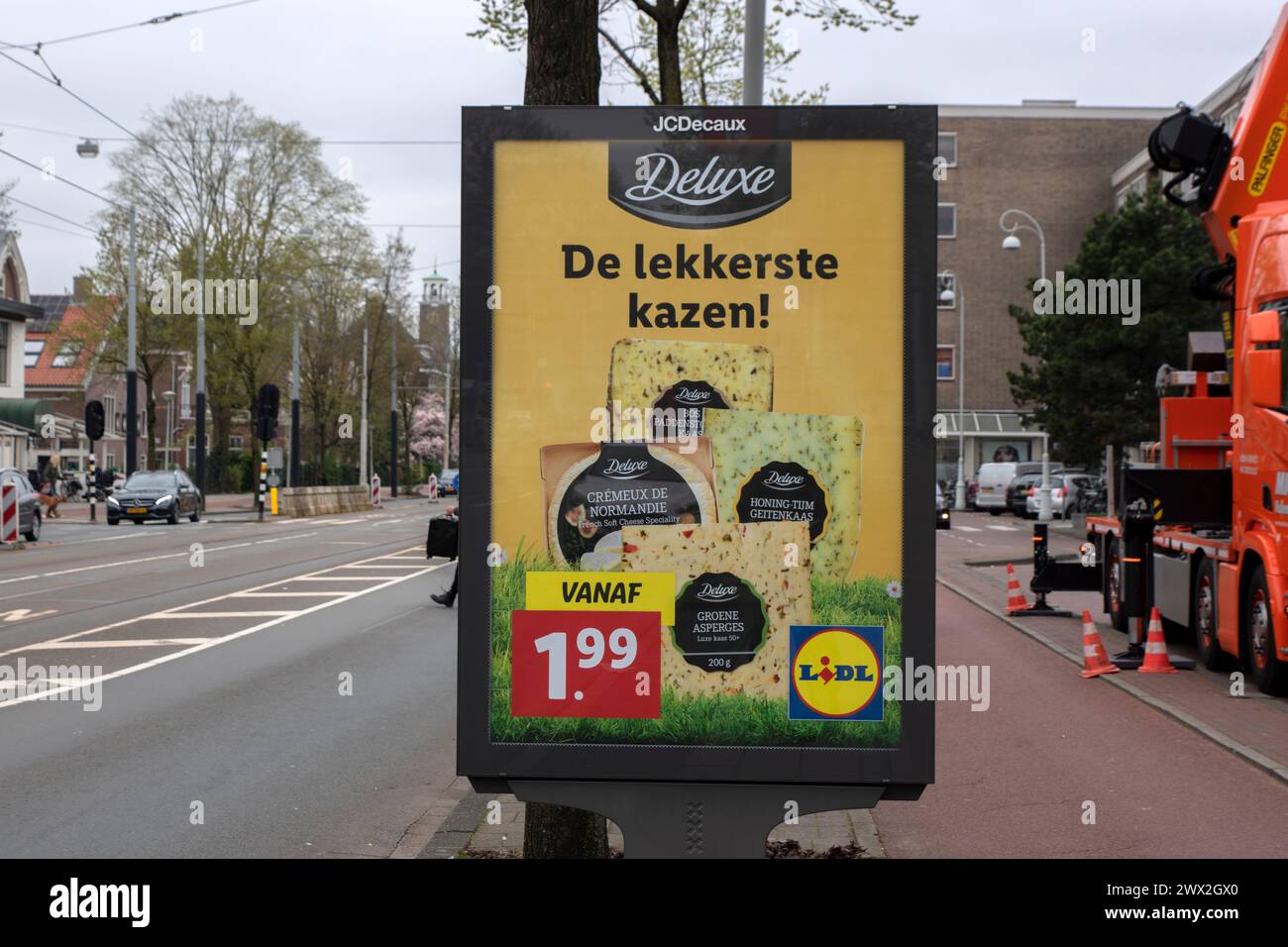 Billboard Lidl Selling Cheeses At Amsterdam The Netherlands 2132024