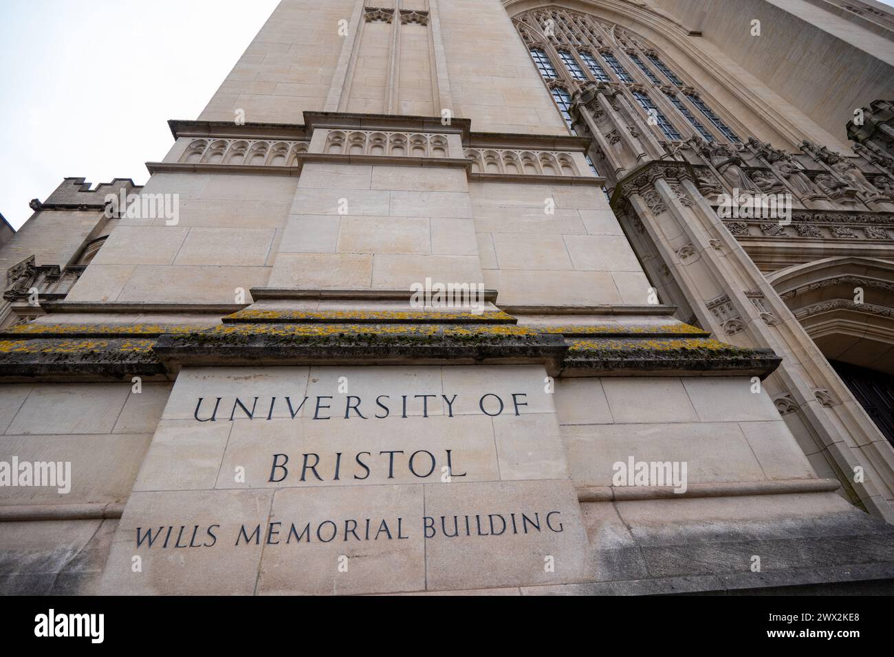 Wills Memorial Building (also known as the Wills Memorial Tower or simply the Wills Tower) is a neo-Gothic building in Bristol, England. Stock Photo