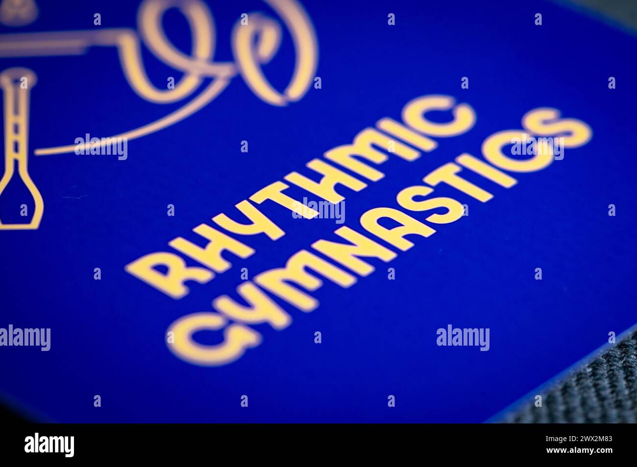 Rhythmic gymnastics pictogram for paris 2024 summer olympics. Official