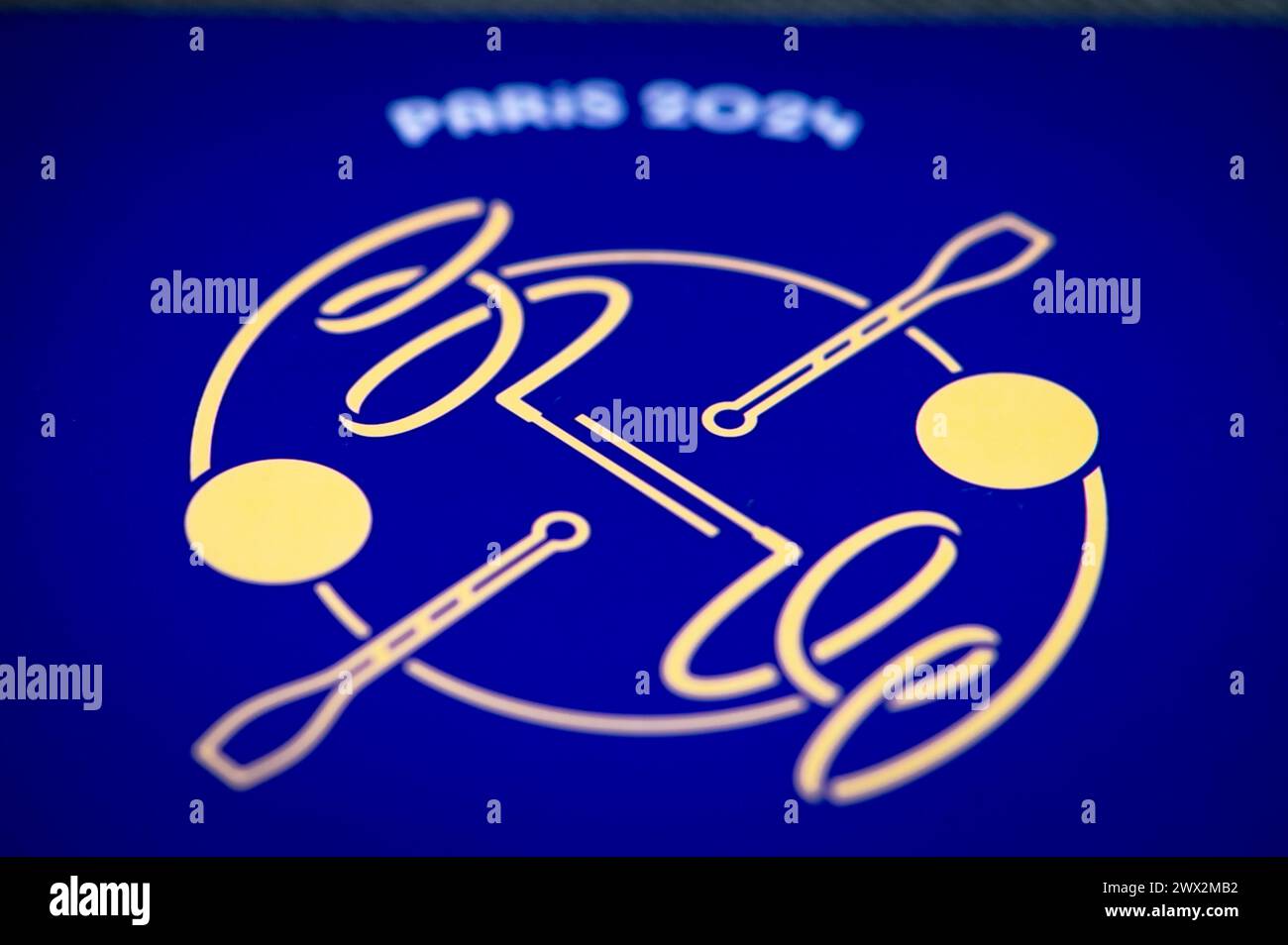 Rhythmic gymnastics pictogram for paris 2024 summer olympics. Official
