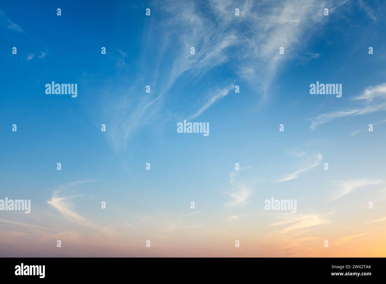 Sunset sky background Stock Photo - Alamy