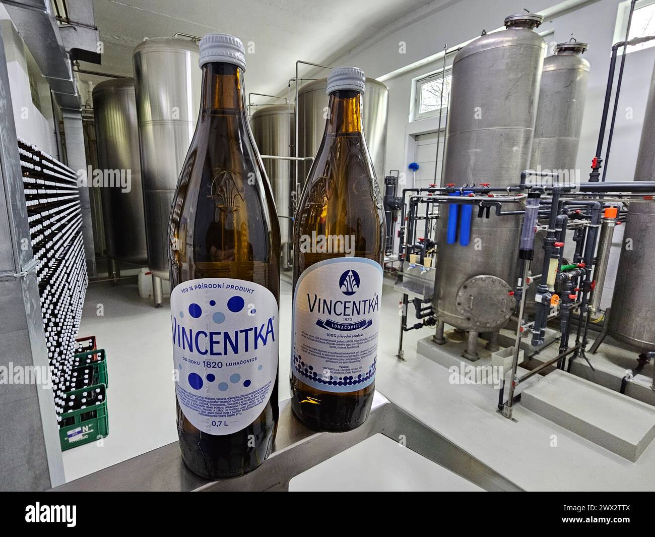 Iron removal filter of Vincentka mineral water in Luhacovice, Zlin