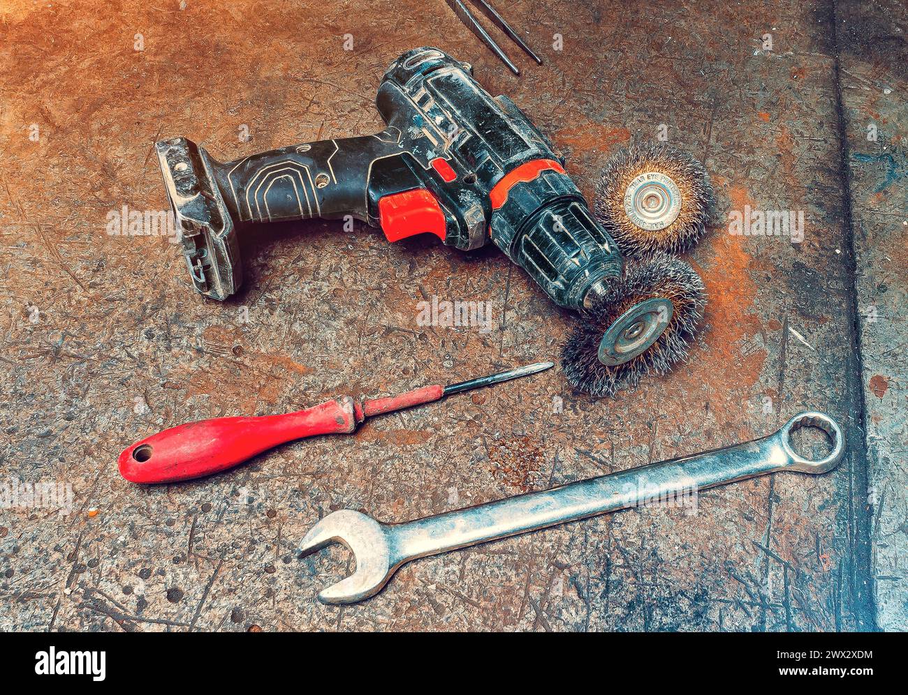 Electric power drill vintage hi res stock photography and images Alamy