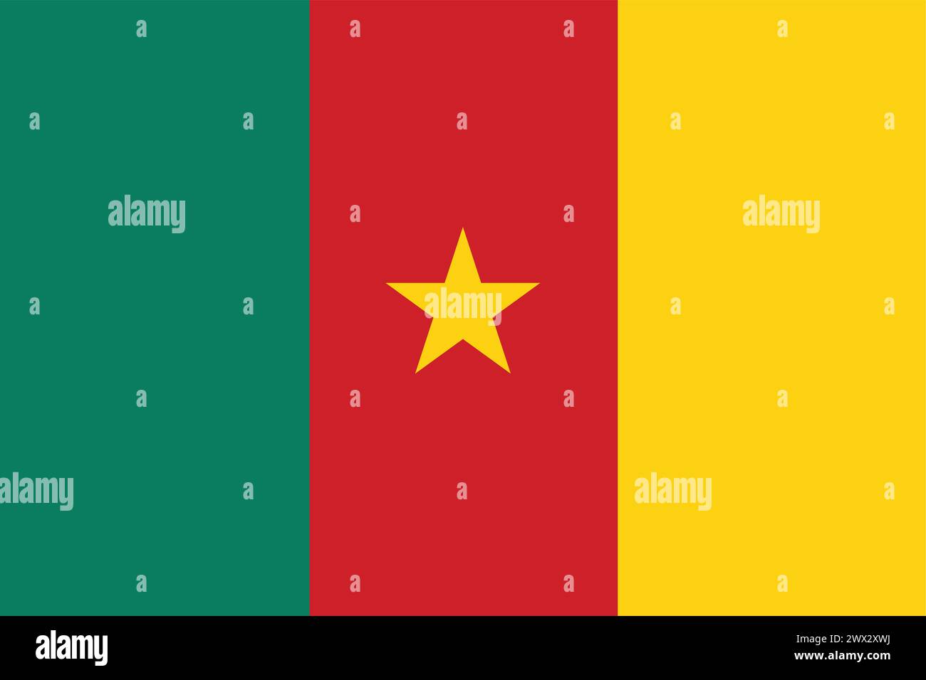 National Flag of Cameroon, Cameroon sign, Cameroon Flag Stock Vector ...