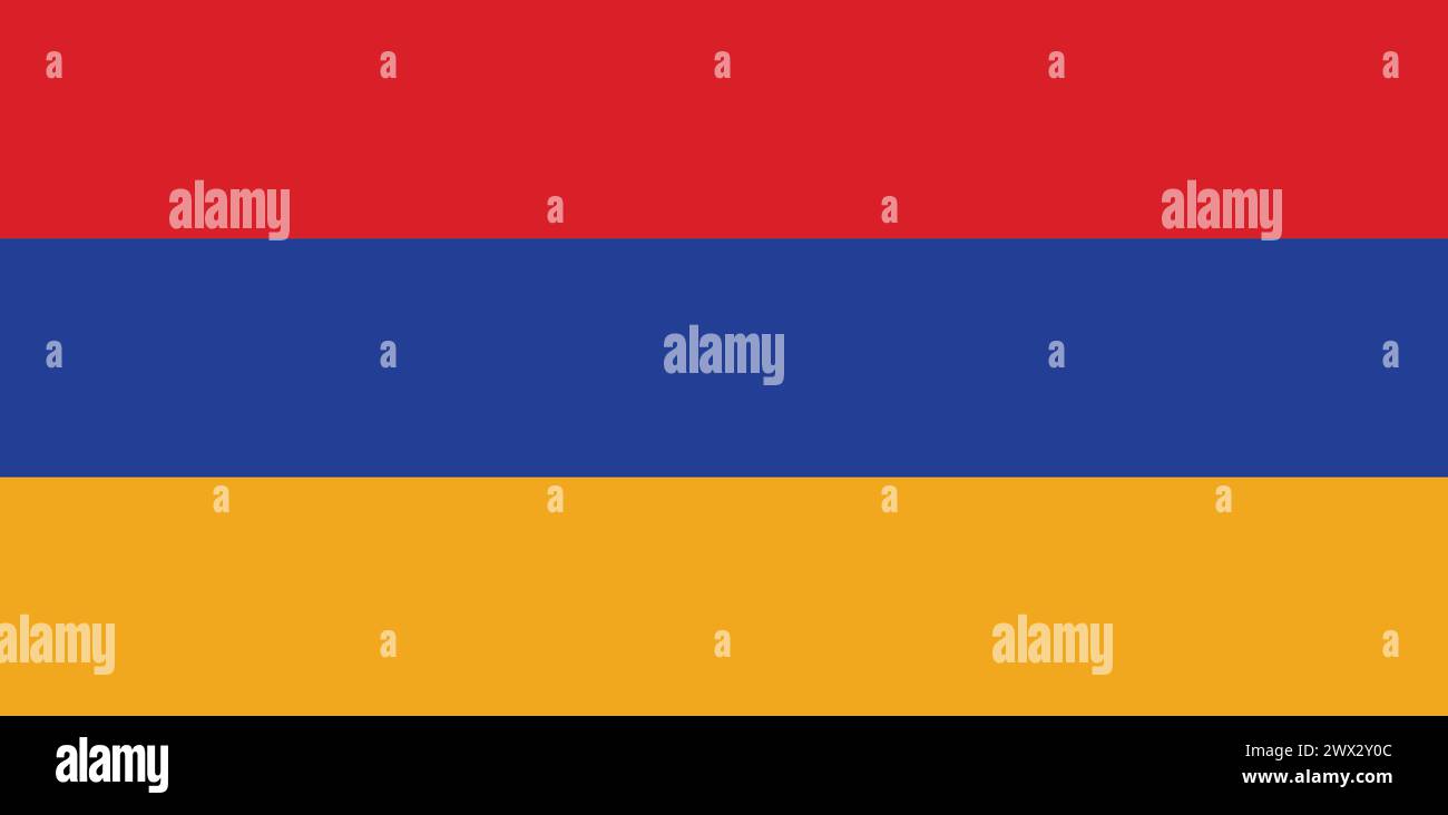 National Flag of Armenia, Armenia sign, Armenia Flag Stock Vector