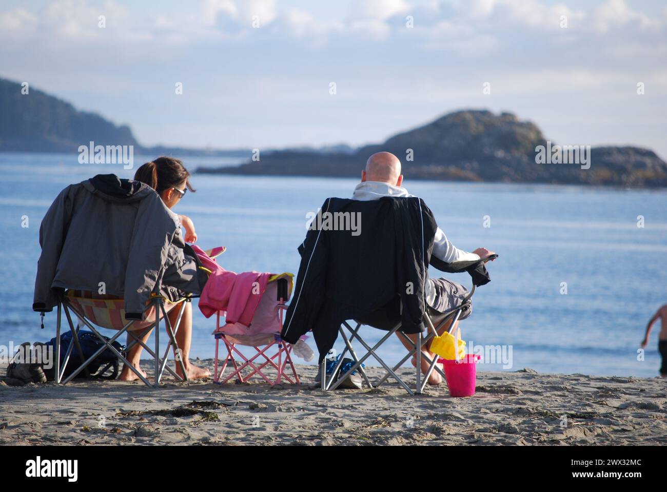 relax in vancouver island Stock Photo