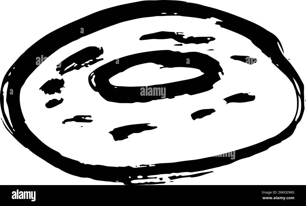 Sweet tasty dessert donut Black and White Stock Photos & Images - Alamy