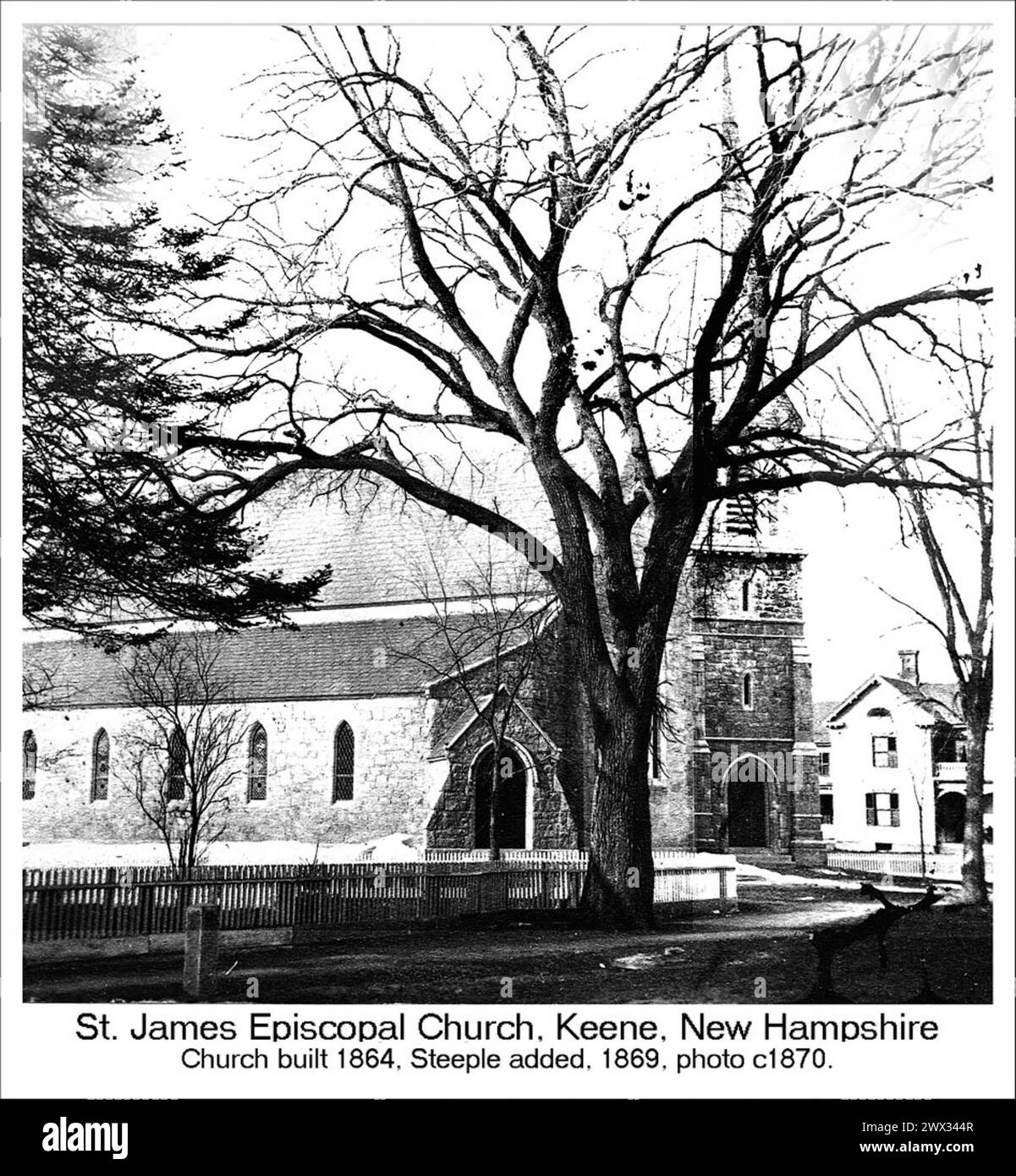 St. James Episcopal Church, West Street, Keene New Hampshire Stock Photo