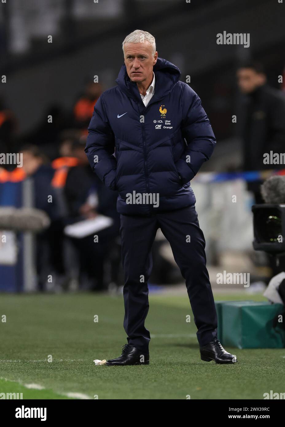 Marseille, 26th March 2024. Didier Deschamps Head coach of France looks on during the International Friendly match at Orange Vélodrome, Marseille. Picture credit should read: Jonathan Moscrop/Sportimage Credit: Sportimage Ltd/Alamy Live News Stock Photo