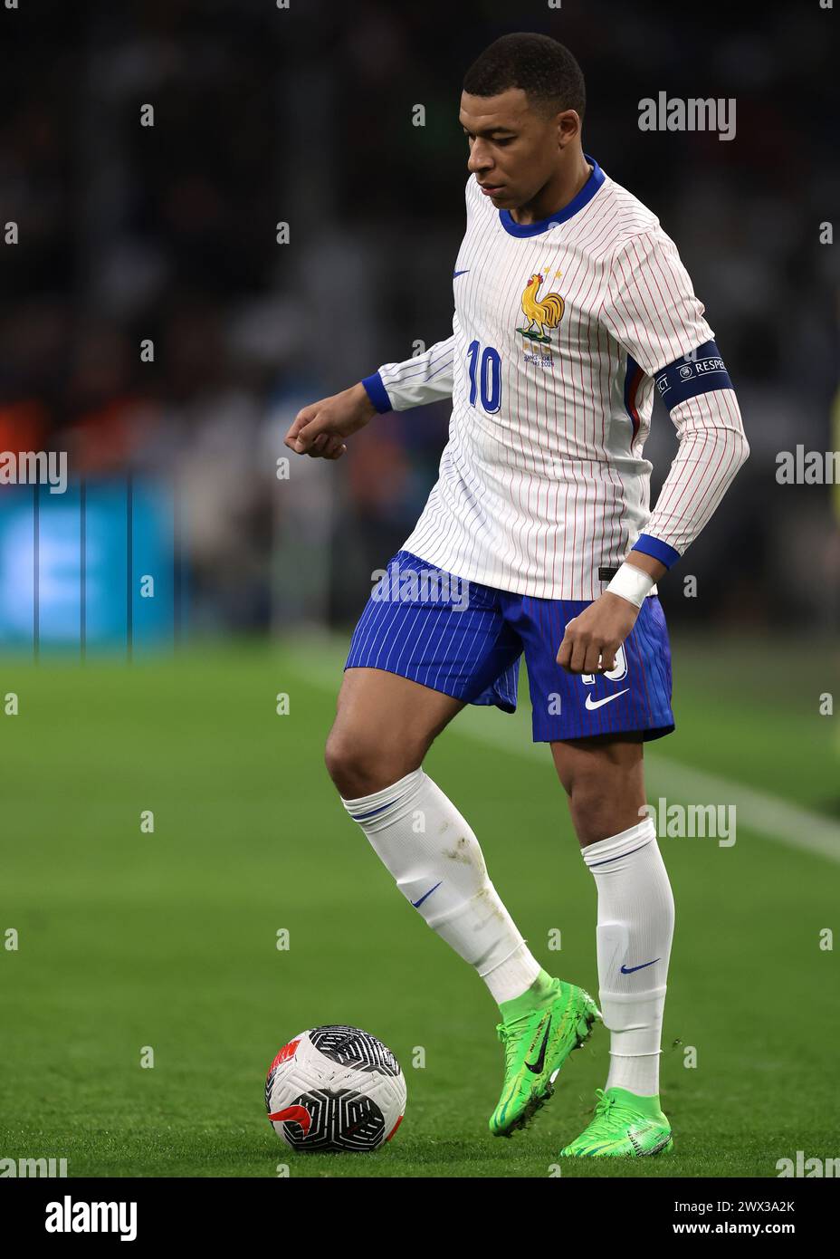 Marseille, 26th March 2024. Kylian Mbappe of France during the International Friendly match at Orange Vélodrome, Marseille. Picture credit should read: Jonathan Moscrop/Sportimage Credit: Sportimage Ltd/Alamy Live News Stock Photo