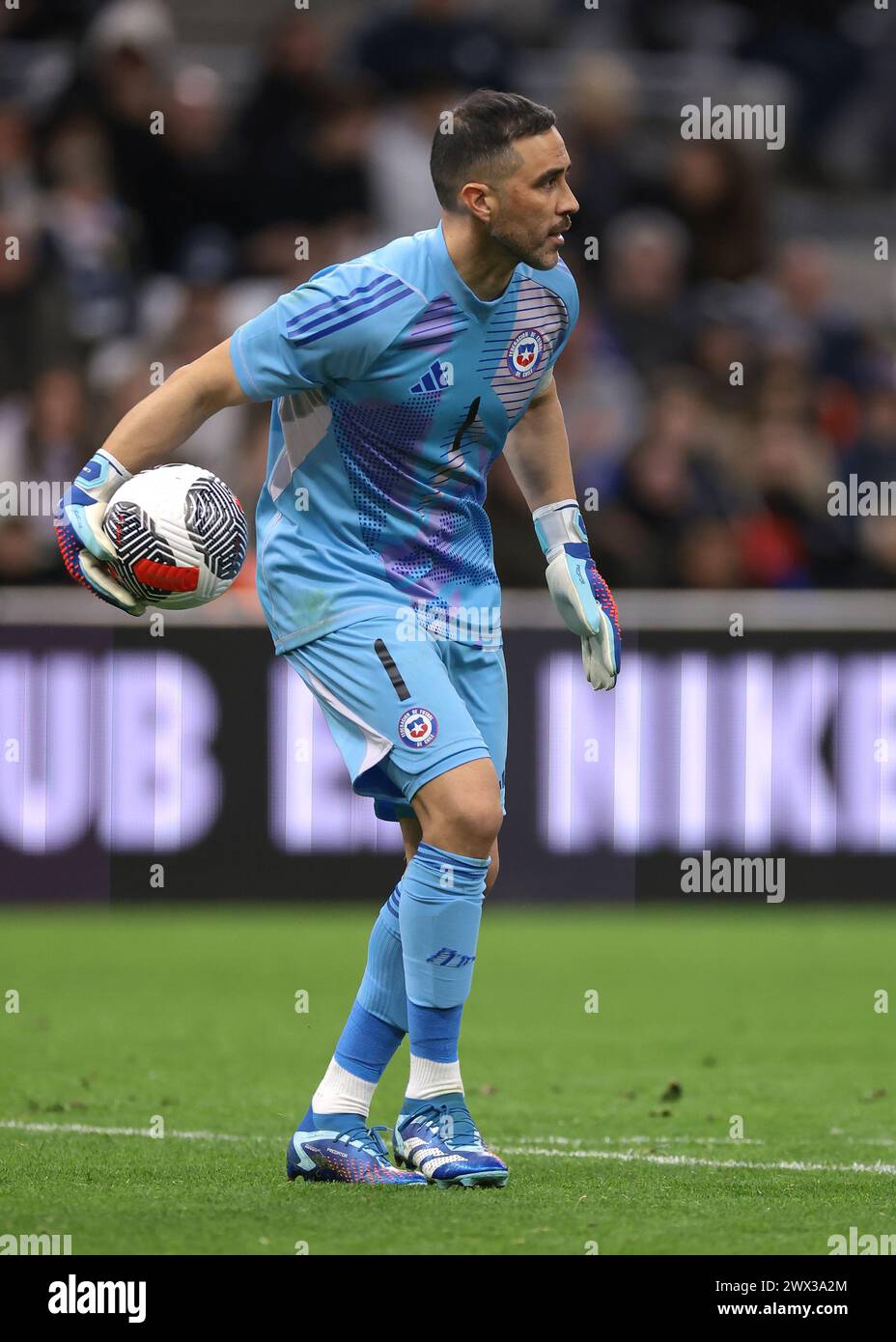 Marseille, 26th March 2024. Claudio Bravo of Chile during the International Friendly match at Orange Vélodrome, Marseille. Picture credit should read: Jonathan Moscrop/Sportimage Credit: Sportimage Ltd/Alamy Live News Stock Photo