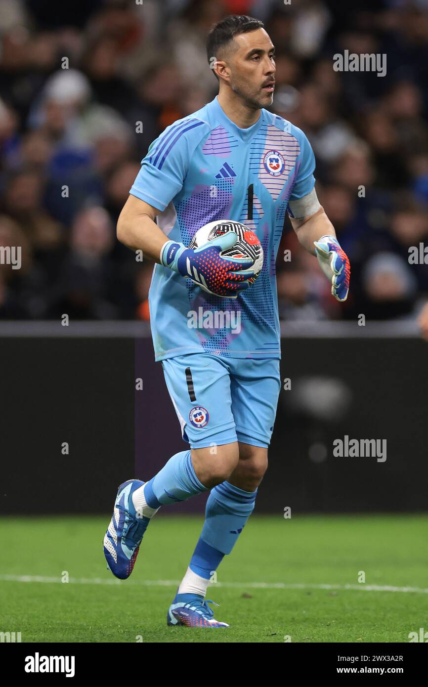 Marseille, 26th March 2024. Claudio Bravo of Chile during the International Friendly match at Orange Vélodrome, Marseille. Picture credit should read: Jonathan Moscrop/Sportimage Credit: Sportimage Ltd/Alamy Live News Stock Photo