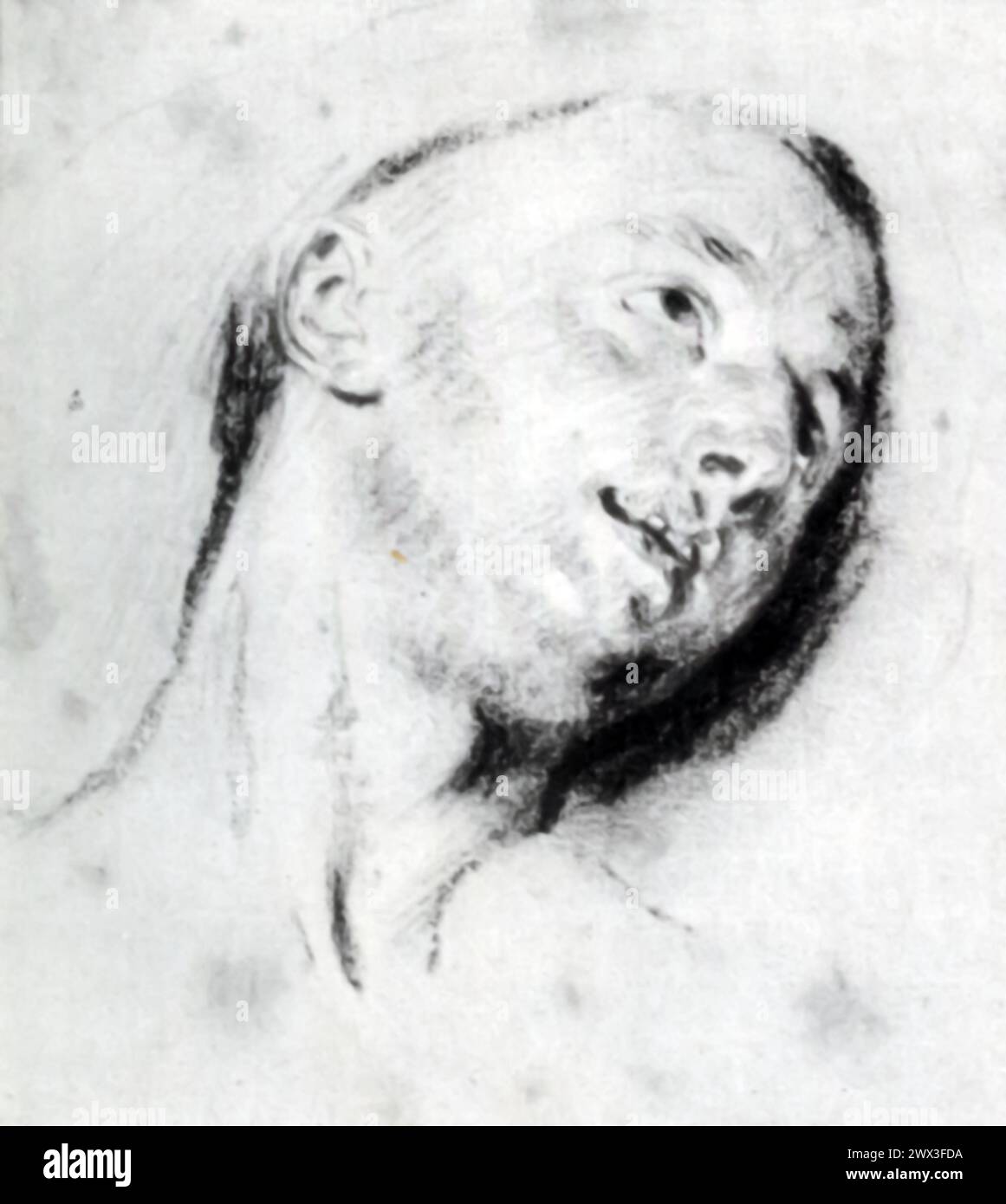 The crayon on paper studies of 