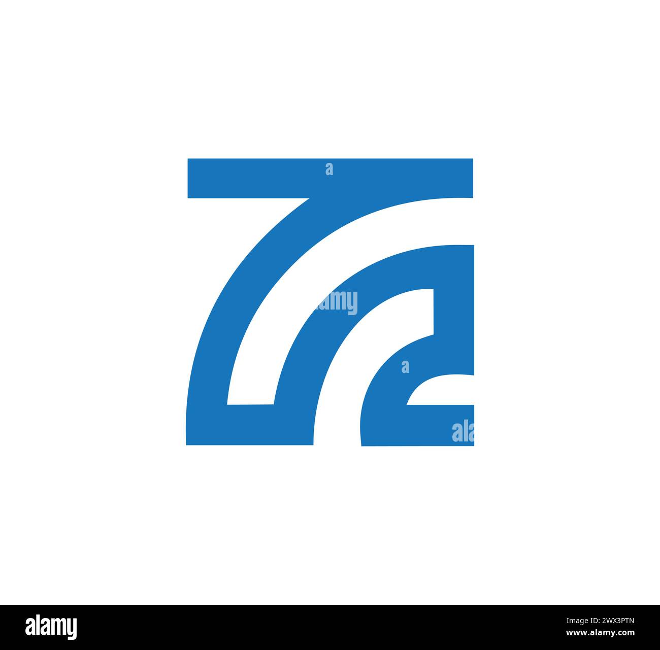 ZR letter logo design Stock Vector