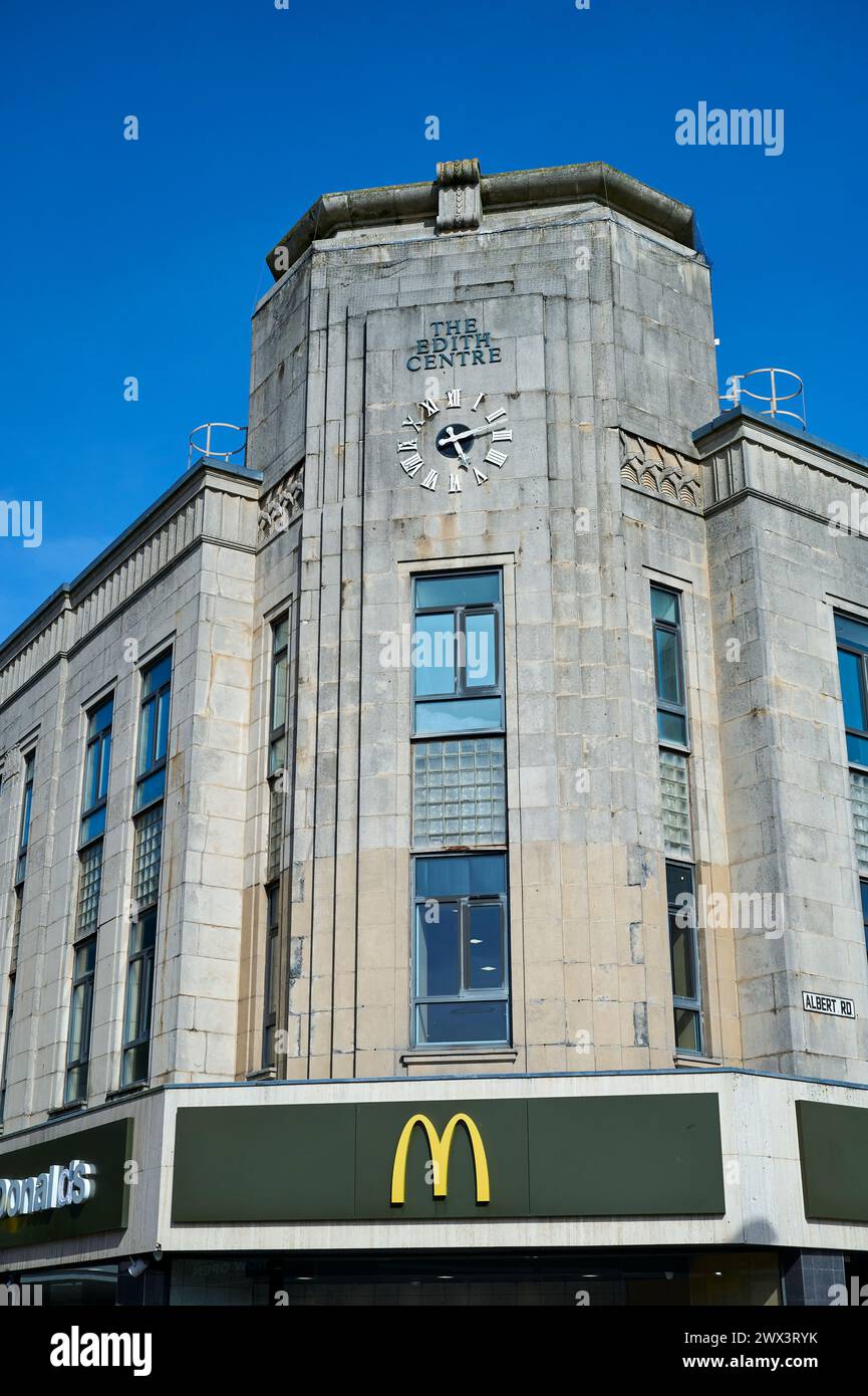 The Edith Centre and mcdonald's restaurant Blackpool Stock Photo Alamy