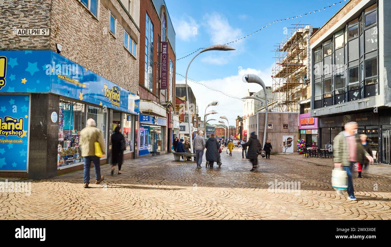 and other businesses along Church Street,Blackpool Stock
