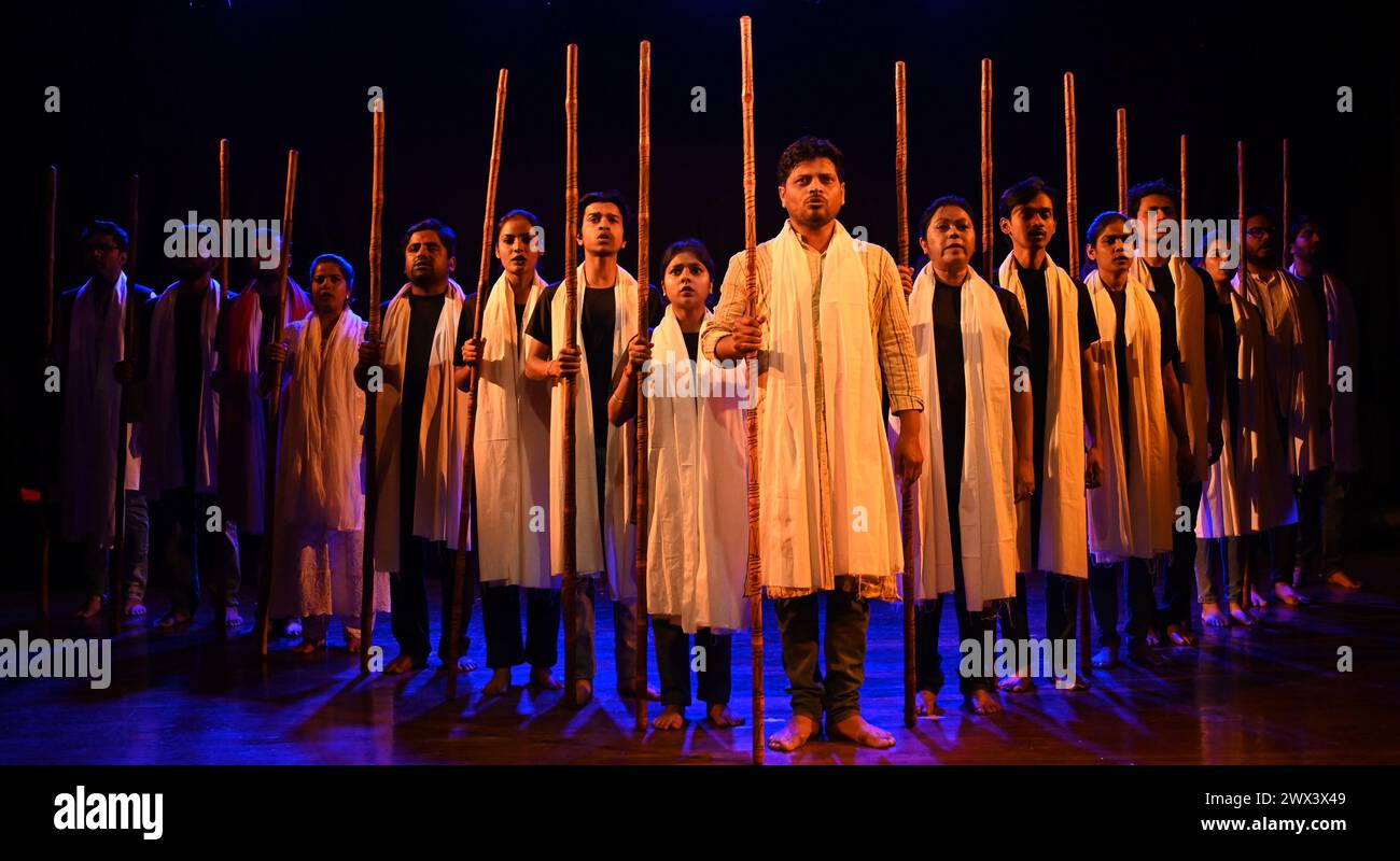 India. 27th Mar, 2024. NEW DELHI, INDIA - MARCH 27: Artists performing ...
