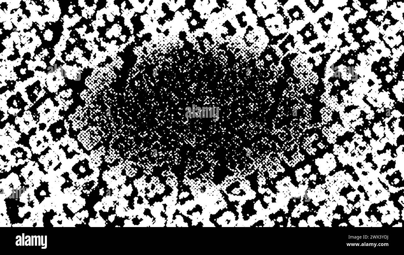 An abstract black and white halftone grunge texture background image ...