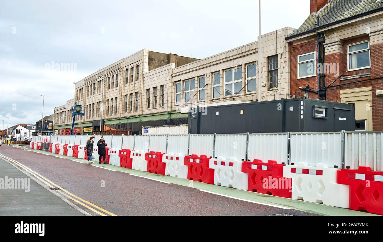 Art deco Stanley building in Blackpool undergoing upgrade Stock Photo ...