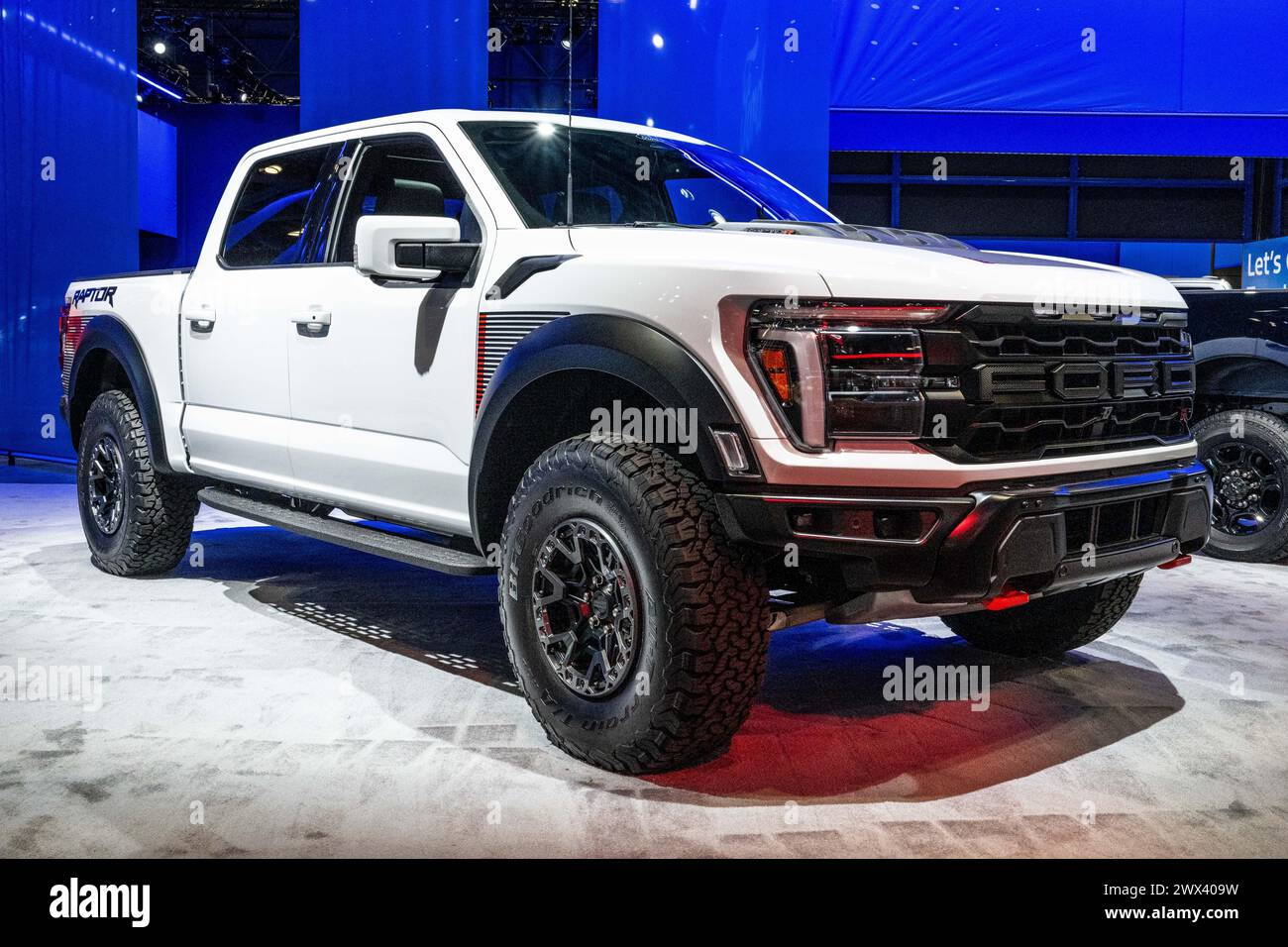 New York City, United States. 27th Mar, 2024. The 2024 Ford F-150 Raptor R at the New York International Auto Show at the Jacob Javits Convention Center in New York City. (Photo by Michael Brochstein/Sipa USA) Credit: Sipa USA/Alamy Live News Stock Photo