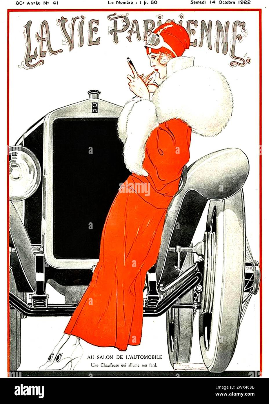 La Vie Parisienne - René Vincent cover design - 1922 Stock Photo