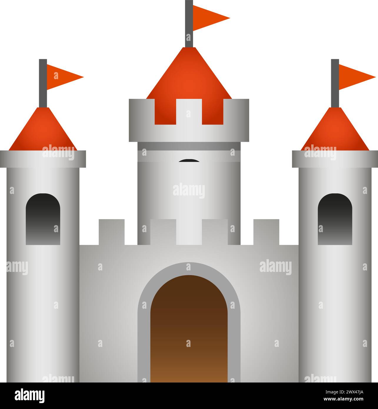 castle icon Stock Vector