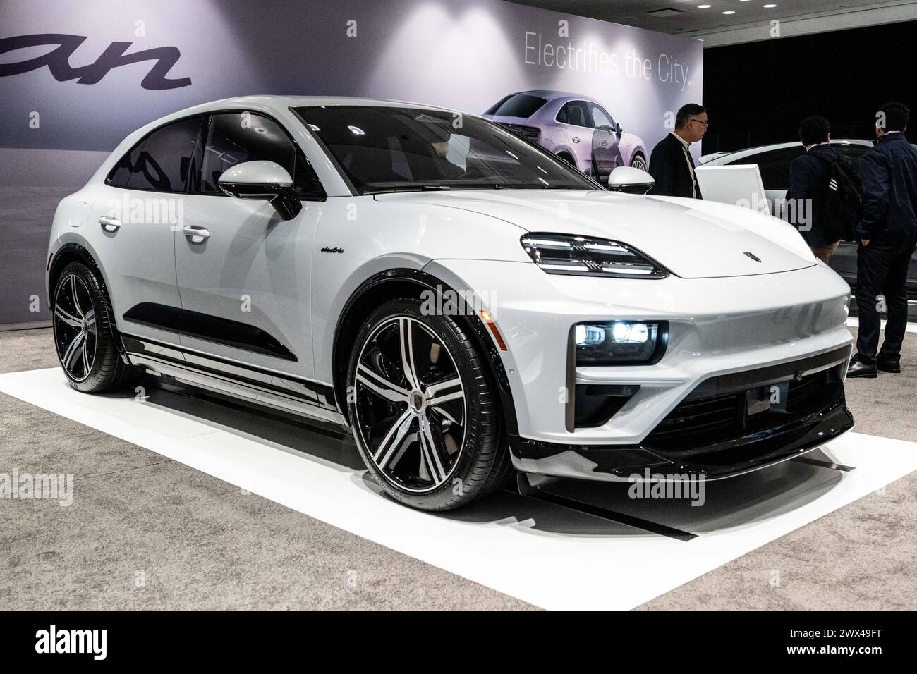 The 2024 Porsche Macan Turbo Electric at the New York International