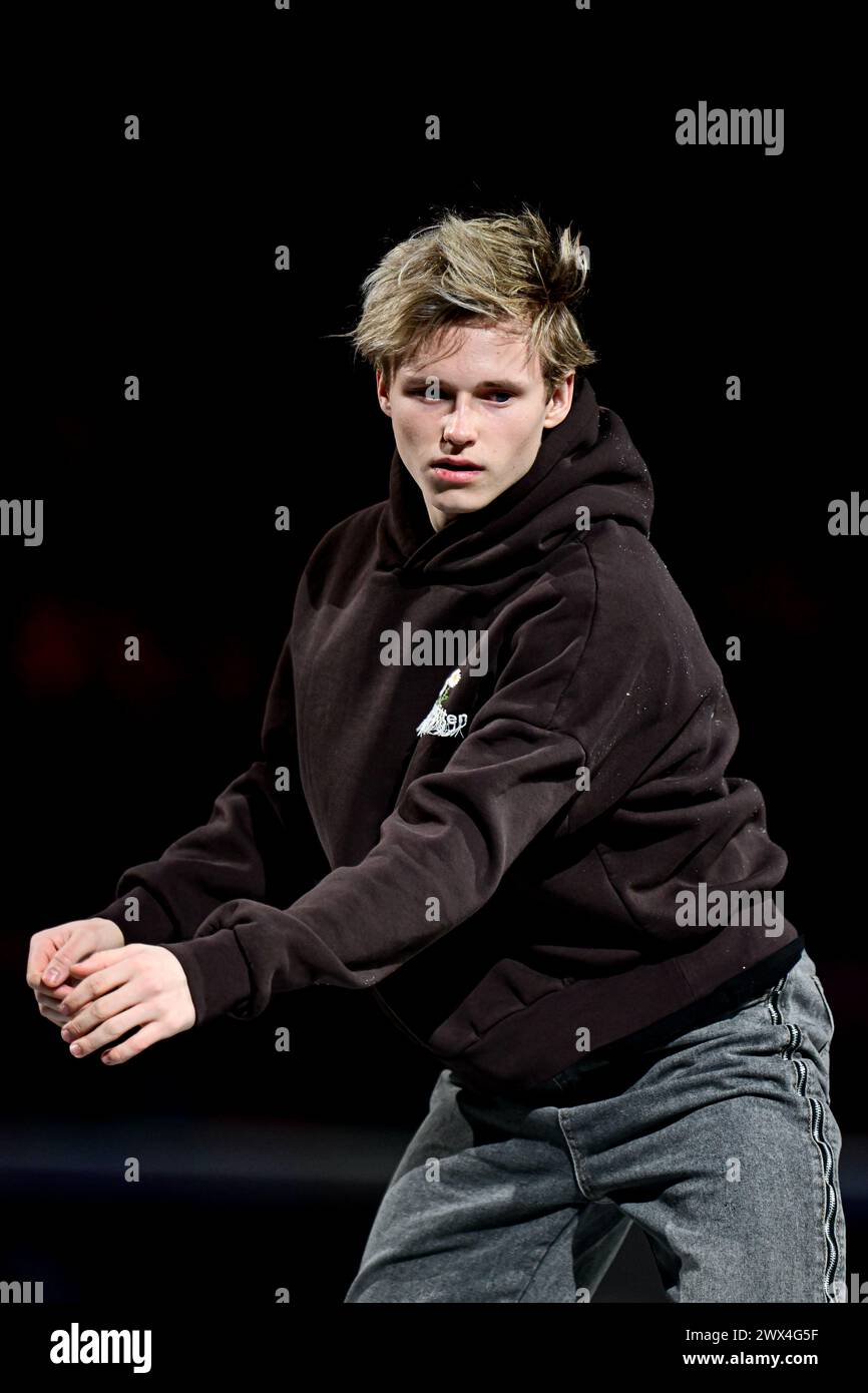 Ilia MALININ (USA), during Exhibition Gala, at the ISU World Figure Skating Championships 2024, at Centre Bell, on March 24, 2024 in Montreal, Canada. Credit: Raniero Corbelletti/AFLO/Alamy Live News Stock Photo