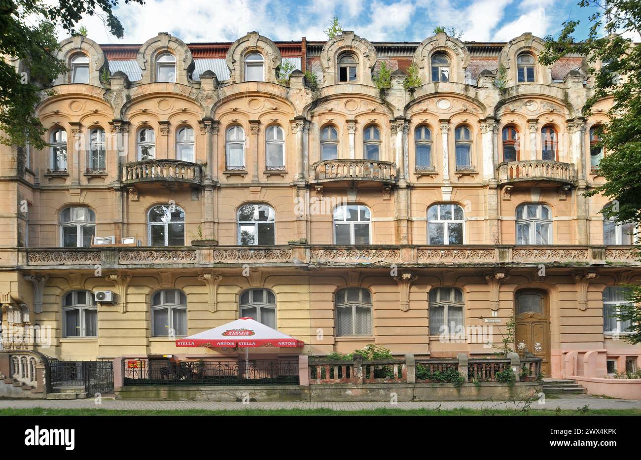 Tenement house of Feibisch Izrael Katz, Danyly street, Ivano-Frankivsk, Stanislawow, Ukraine Stock Photo