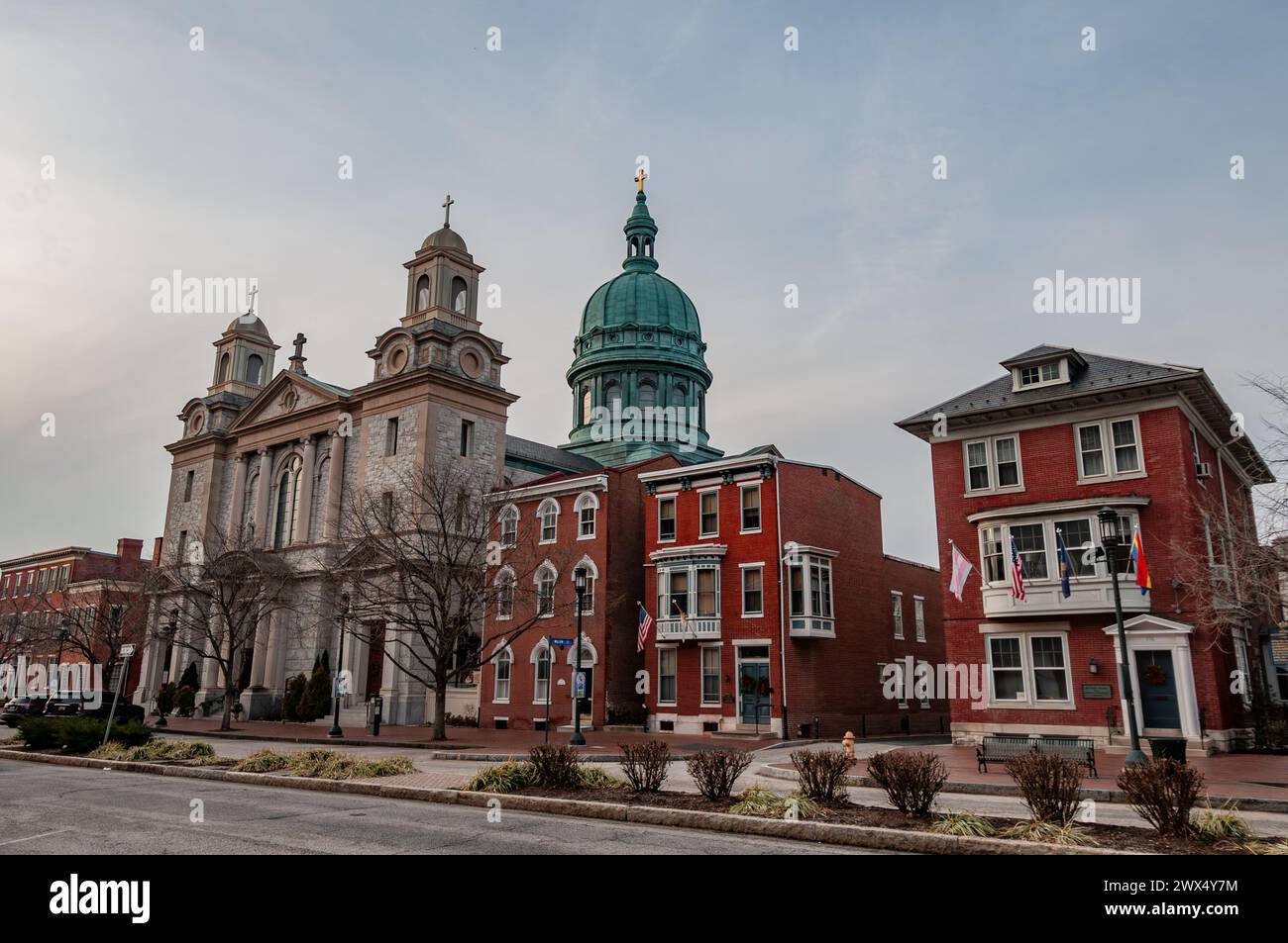 Historic Homes and Churches in Harrisburg Pennsylvania USA Stock Photo ...