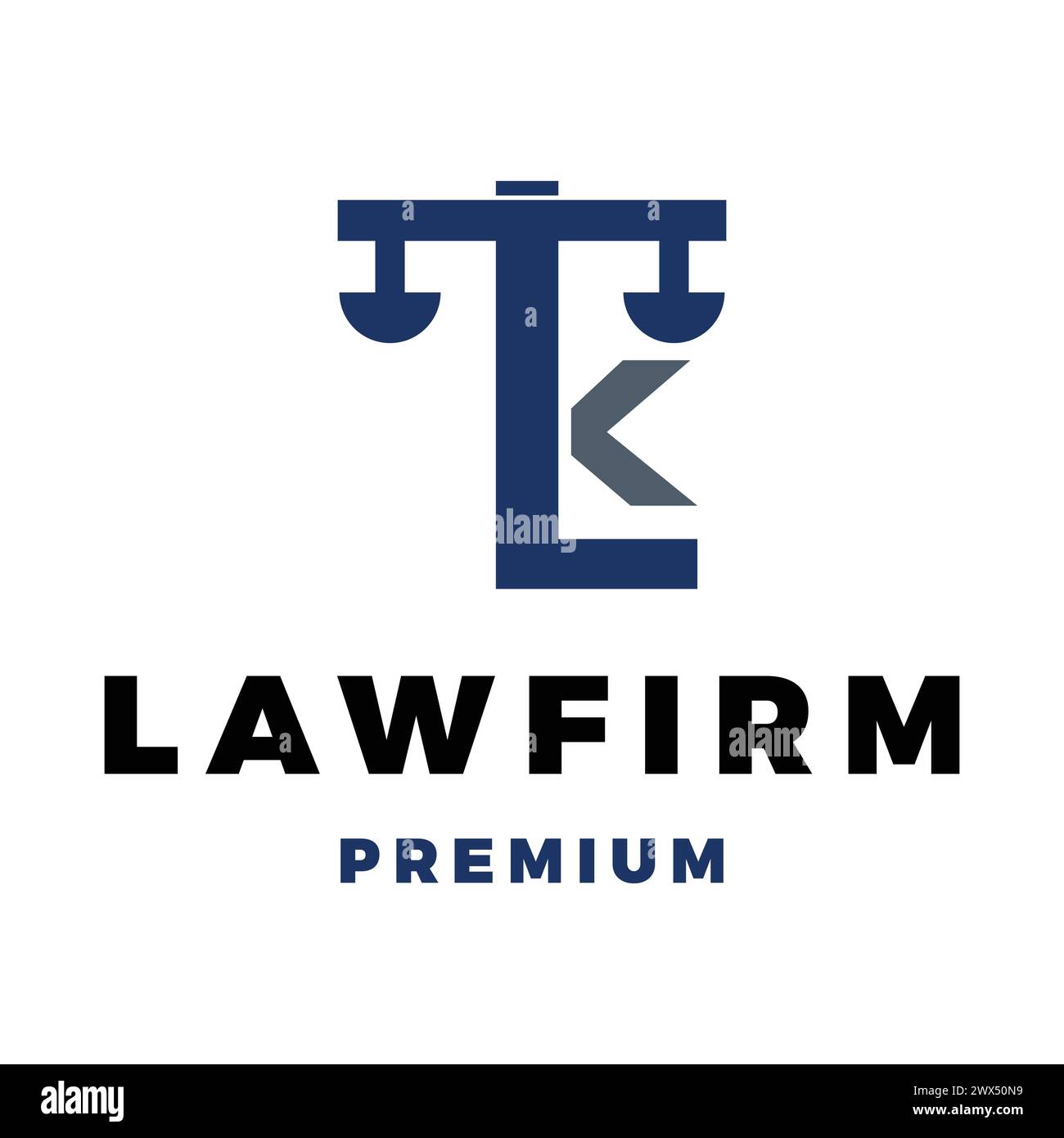 Initial Letter LK Law Firm Icon Vector Logo Template Illustration ...