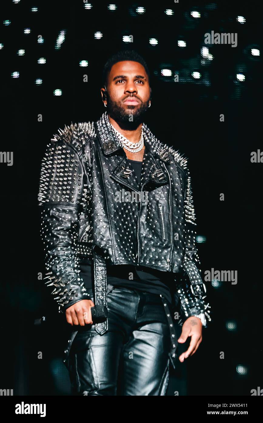 Milan, Italy. 27th Mar, 2024. Milan, Jason Derulo performs in concert ...