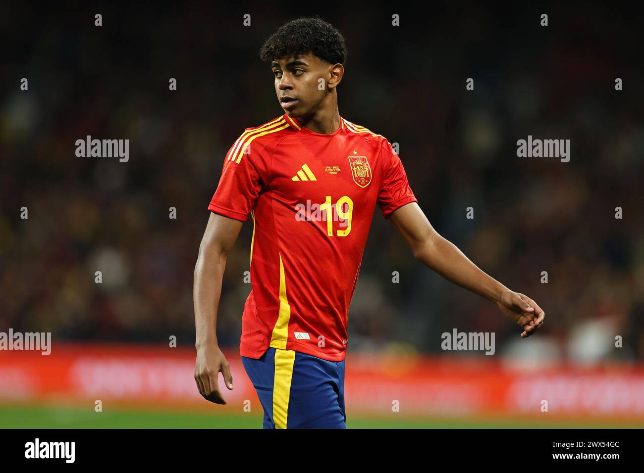 Madrid, Spain. 26th Mar, 2024. Lamine Yamal (ESP) Football/Soccer