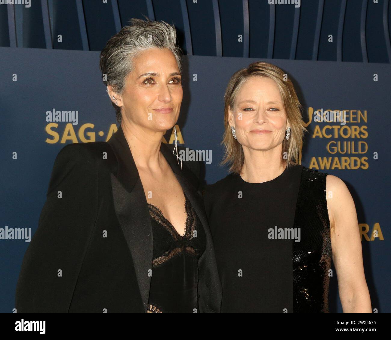 30th Screen Actors Guild Awards at the Shrine Auditorium on February 25, 2024 in Los Angeles, CA Featuring: Alexandra Hedison, Jodie Foster Where: Los Angeles, California, United States When: 25 Feb 2024 Credit: Nicky Nelson/WENN Stock Photo