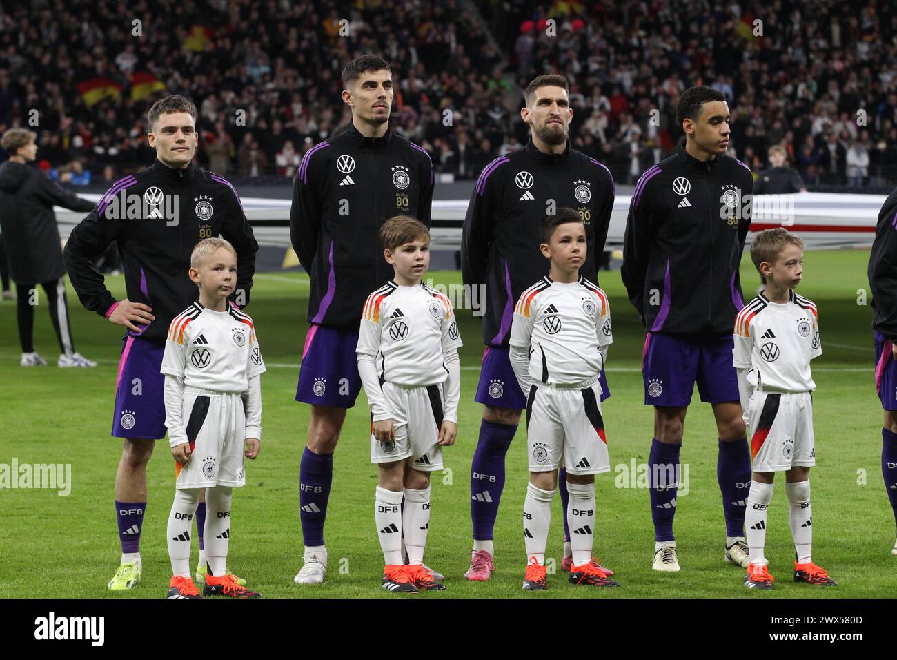 Frankfurt, Germany - 26. MARCH 2024: #17 Florian Wirtz, #7 Kai Havertz