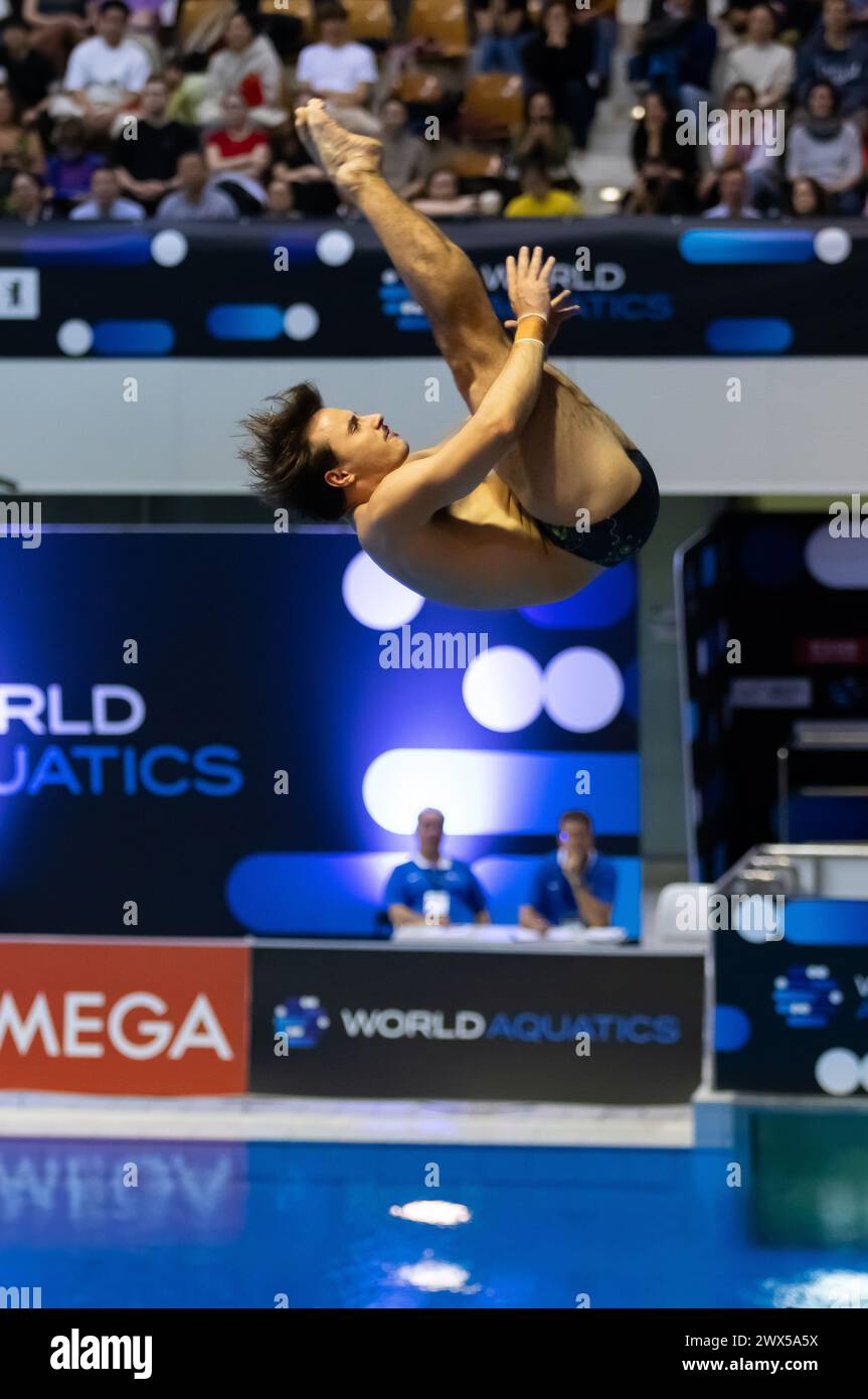 Berlin, Germany March 24, 2025 Kurtis MATHEWS of Australia performs