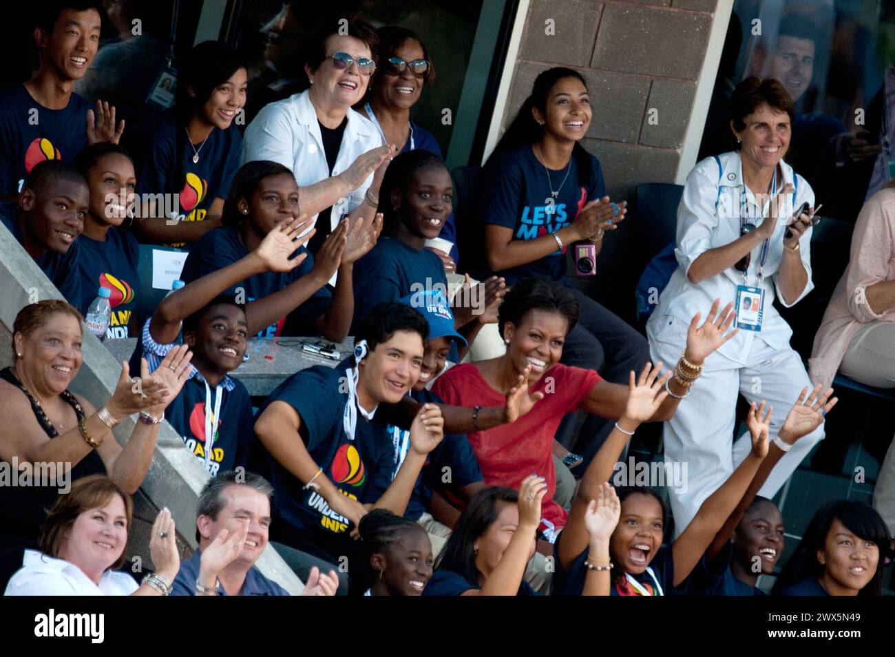 SMG NY60 Michelle Obama  US Open Day12 090911 07.JPG NEW YORK, NY - SEPTEMBER 09: First Lady Michelle Obama attends the 2011 US Open at USTA Billie Jean King National Tennis Center on September 9, 2011 in New York City.( Photo By Storms Media Group)  People:   Michelle Obama   Must call if interested Michael Storms Storms Media Group Inc. 305-632-3400 - Cell 305-513-5783 - Fax MikeStorm@aol.com Stock Photo