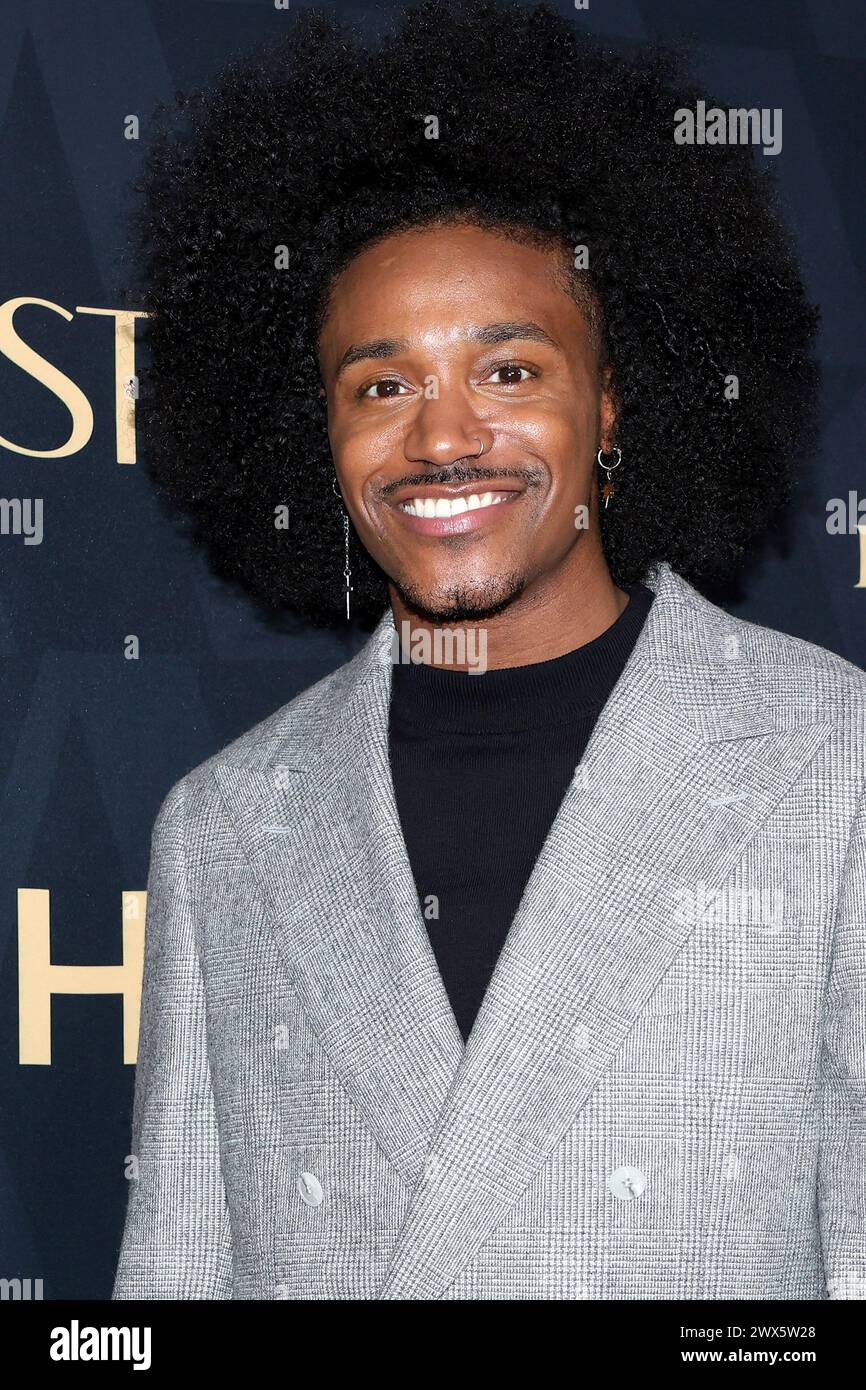 January 6, 2024, Los Angeles, Ca, USA: LOS ANGELES - JAN 6: Dewayne Perkins at the 7th Astra Film Awards at the Biltmore Hotel on January 6, 2024 in Los Angeles, CA. (Credit Image: © Kay Blake/ZUMA Press Wire) EDITORIAL USAGE ONLY! Not for Commercial USAGE! Stock Photo