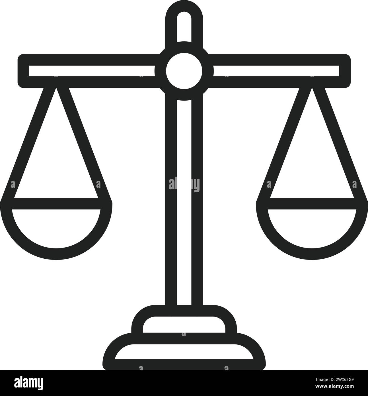 Balance Scale icon vector image. Suitable for mobile application web application and print media. Stock Vector