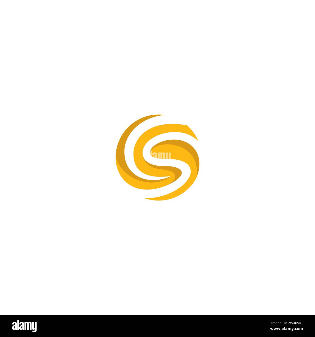 CS Logo Abstract. Letter SC Logo Stock Vector
