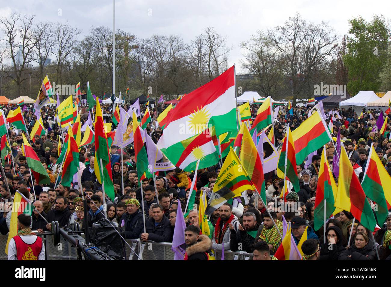 Newroz celebration, Rebstockpark, Frankfurt, Germany, March 23, 2024